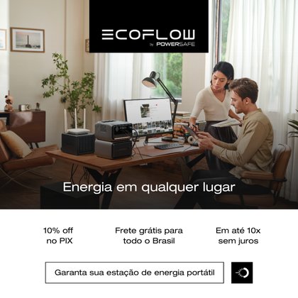 Criativo EcoFlow — estação de energia portátil