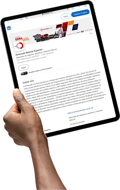 Peça de conteúdo produzida para a Powersafe