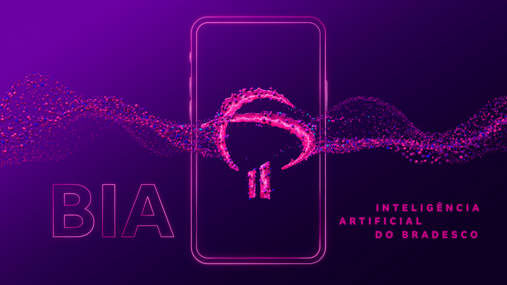 representação da Bia como a assistente conversacional e inteligência artificial do bradesco 