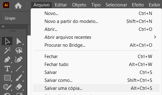 Janela no Adobe Photoshop de tamanho imagem com definições para conversão de Resolução