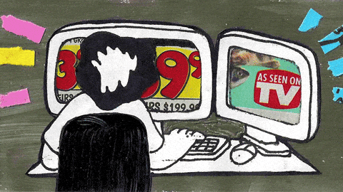 Computador com vários anúncios